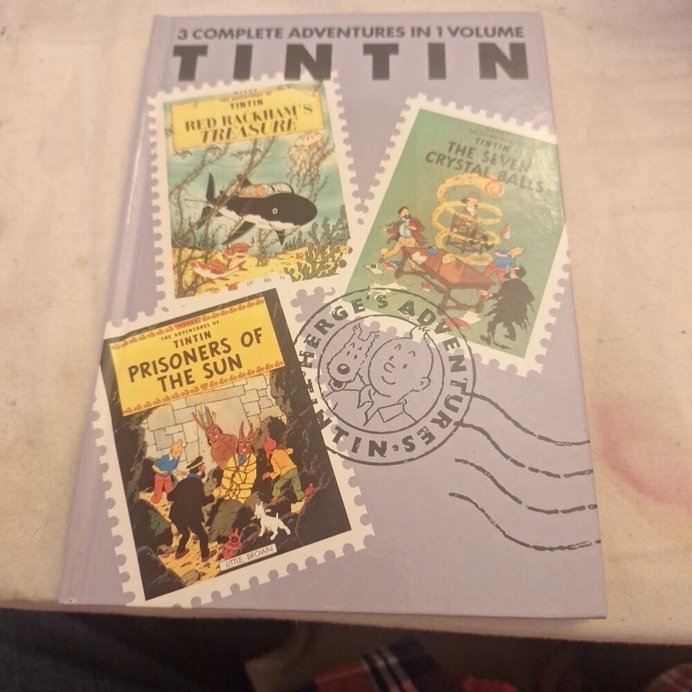 Great Britain Version of Adventures in TINTIN Volume 4,** RARE** Hard 1 st print